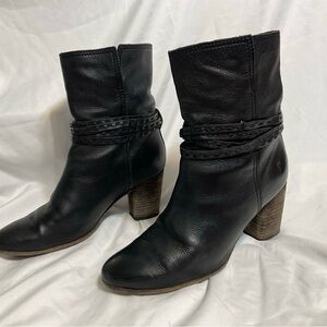 Frye Naomi Pickstitch Leather Boots Size 11 B